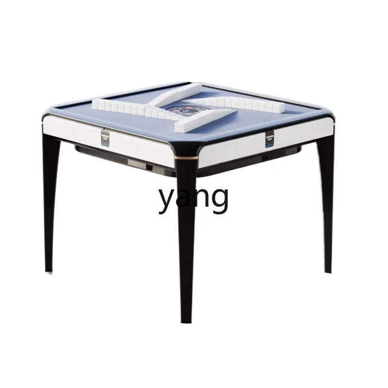 LMMCyclone Roller Coaster Mahjong Machine Full-Automatic Household Dining Table Dual-Purpose Oblique Port Push-Free Plate