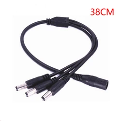 DC 1 to 3 Power Split Splitter Cable 5.5*2.1mm for CCTV Camera Security DVR