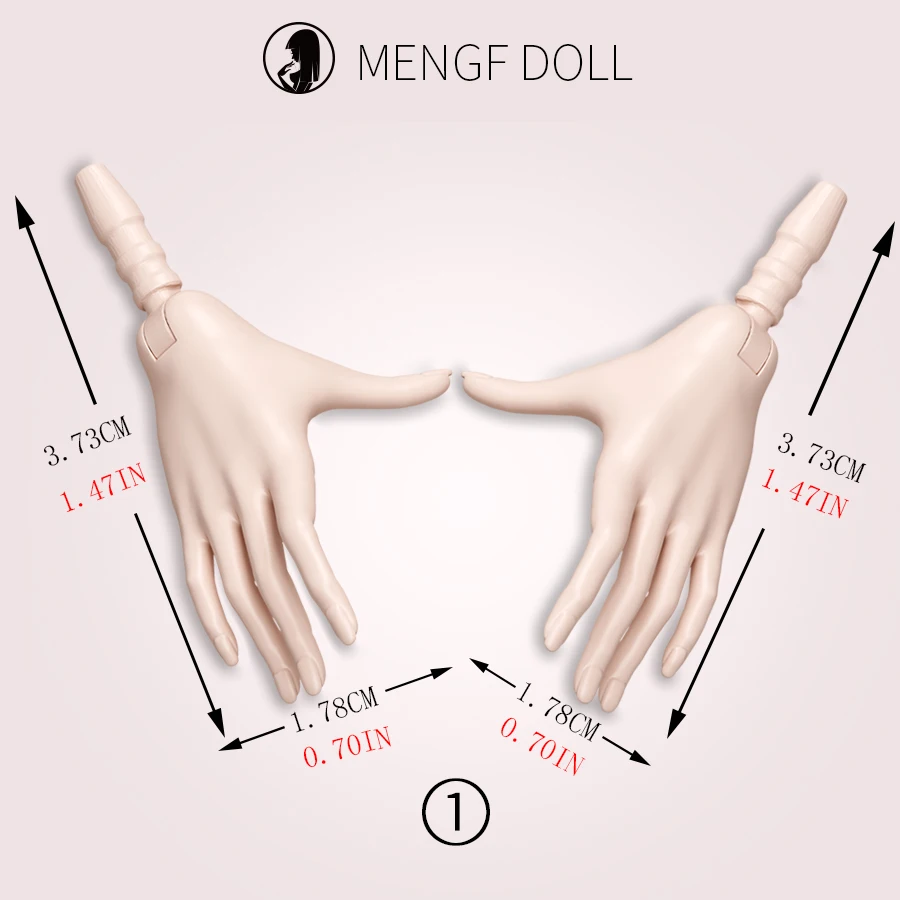 1/6 Puppe Hände Füße Super Weiß Beige Braun Puppe Zubehör 4 Geste Puppe Hände Dekore Für Weibliche Puppen – Detail 3