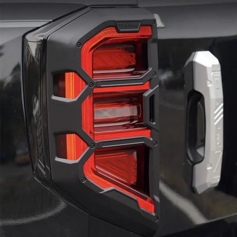 Car Upgrade For Great Wall GWM WEY Tank 400 2024-2026 Boot Tail Lamp Trim Frame Protective Cover Stickers Accessories