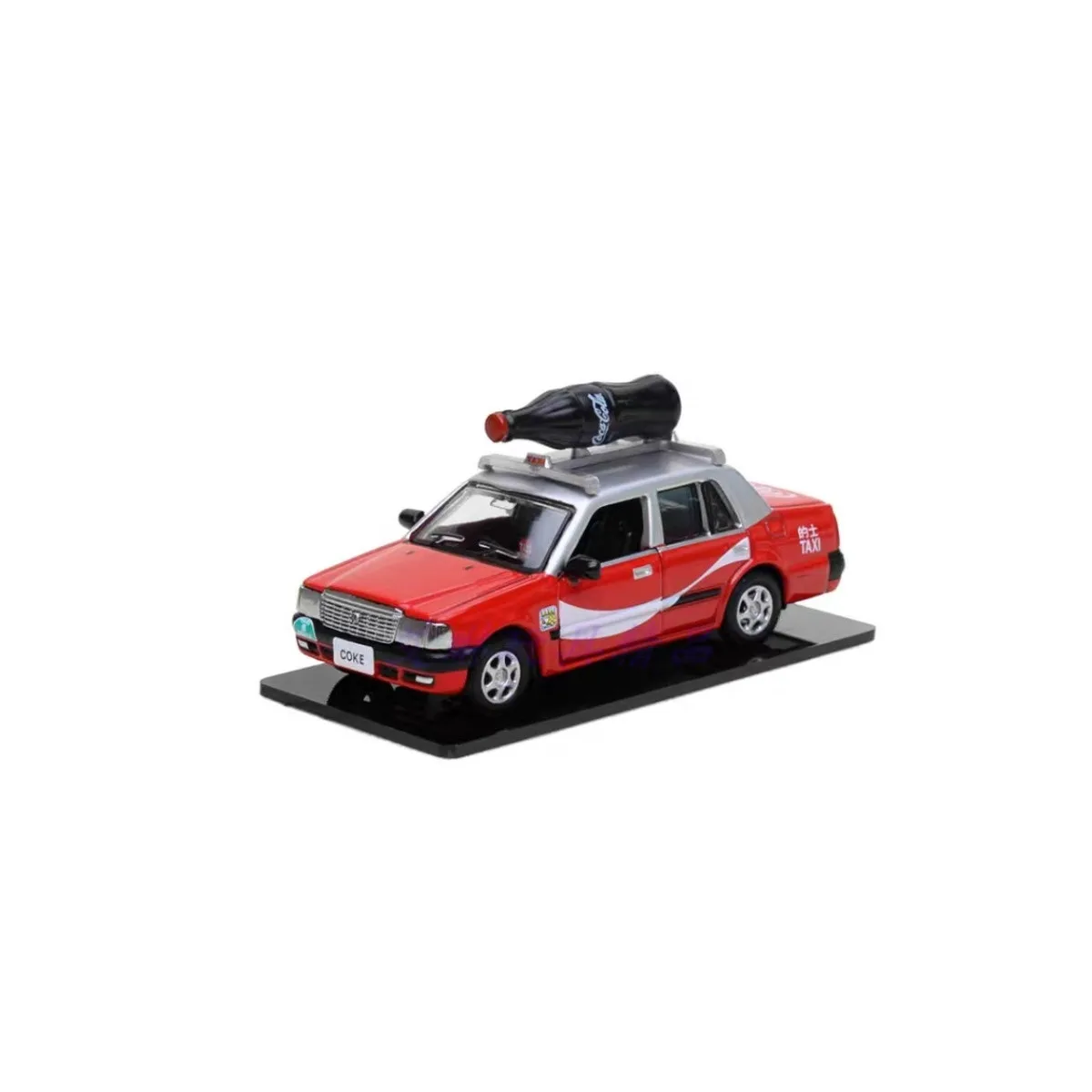 Tiny Micro 1:64 Toyota Crown Comfort Taxi Toyota Cola Bottle Model
