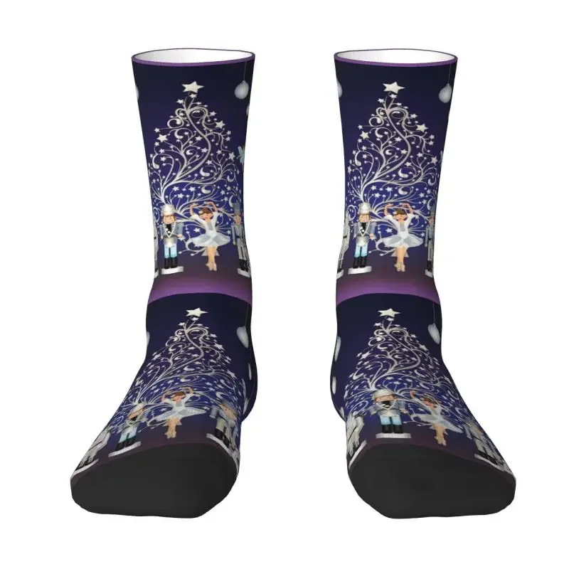 Nutcracker Christmas Ballet Scene Dress Socks Mens Womens Warm Fashion Novelty Crew Socks