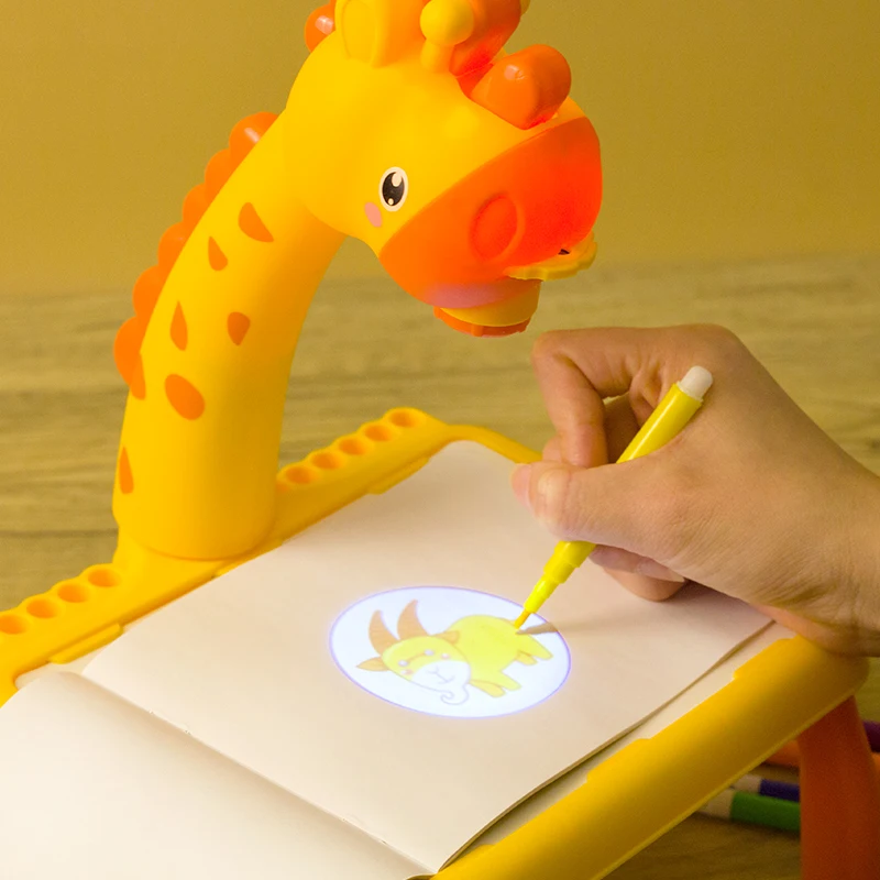 Mesa de projeção para crianças, brinquedo leve para menino e menina, conjunto de ferramentas para livros, aprendizado educacional, presentes de 3