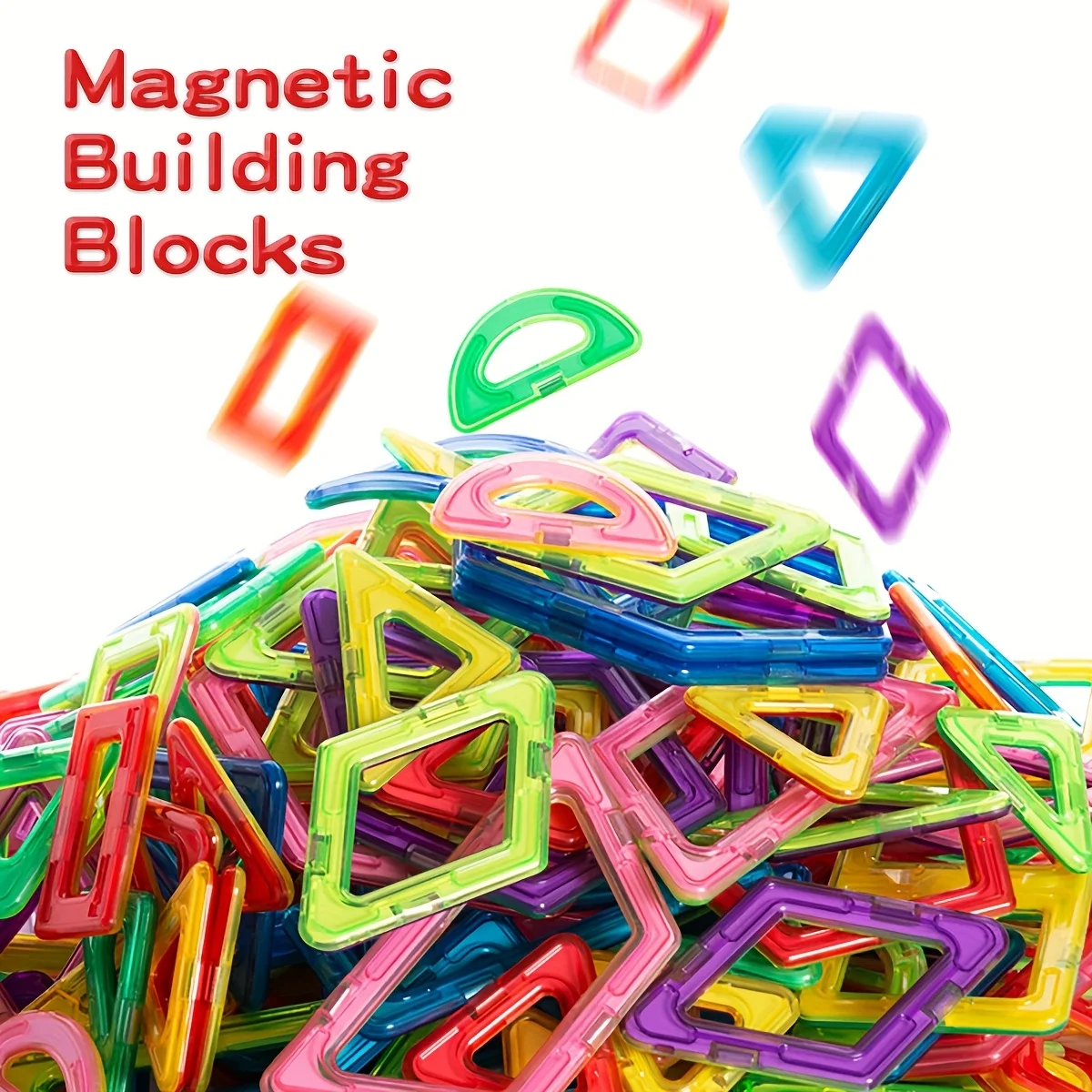 บล็อกแม่เหล็กขนาดใหญ่, ของเล่นแผ่นแม่เหล็ก, ของเล่นก่อสร้าง DIY, ของเล่นแบบโต้ตอบระหว่างพ่อแม่และลูก, เหมาะสำหรับของขวัญการเรียนรู้วันเกิดวันหยุดของเด็ก