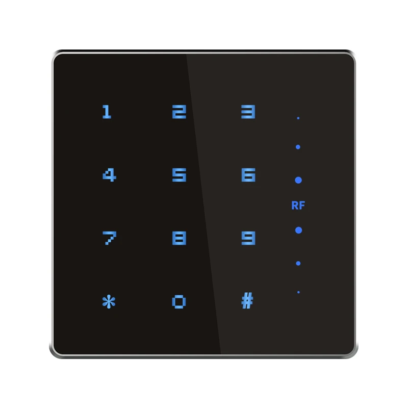 125khz, 13.56mhz Rfid Metal With Button Reading Head, Card swipe password verification, suitable for access control systems