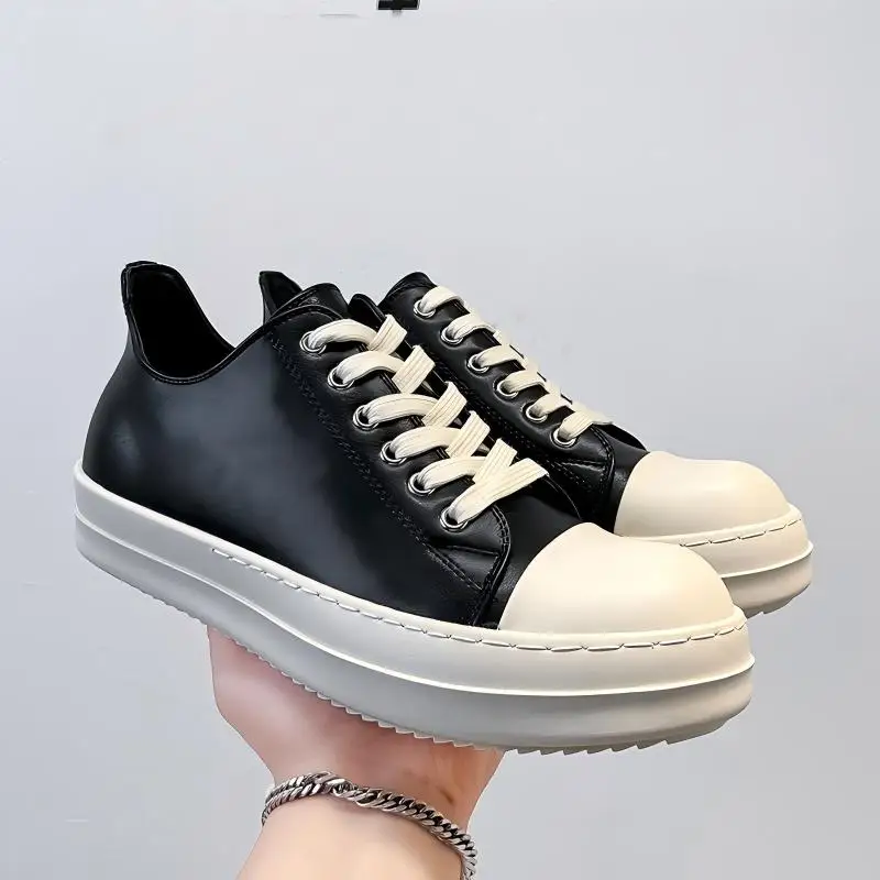 Advanced Men New Round Toe Commuting Derby Shoes Height Increasing Anti Slip Casual Multifunctional Men Shoes