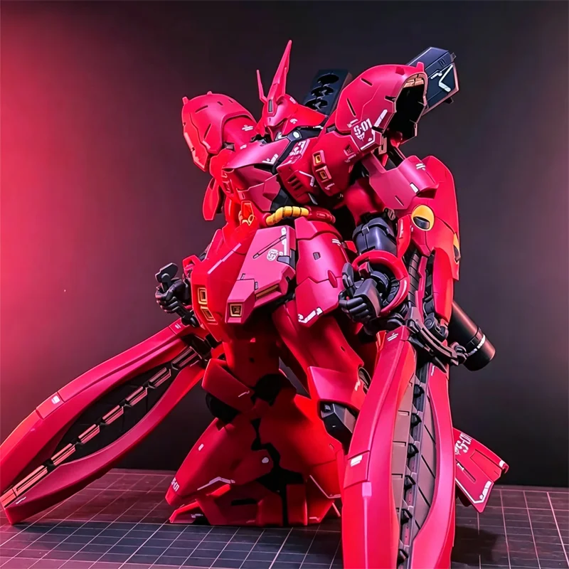RG 1/144 Sazabi Fukuoka Side-F Limited, Kit de Modelo de Plástico para Armar, Figura de Acción Coleccionable, Adorno de Escritorio, Regalo, Juguete de Rompecabezas para Niños