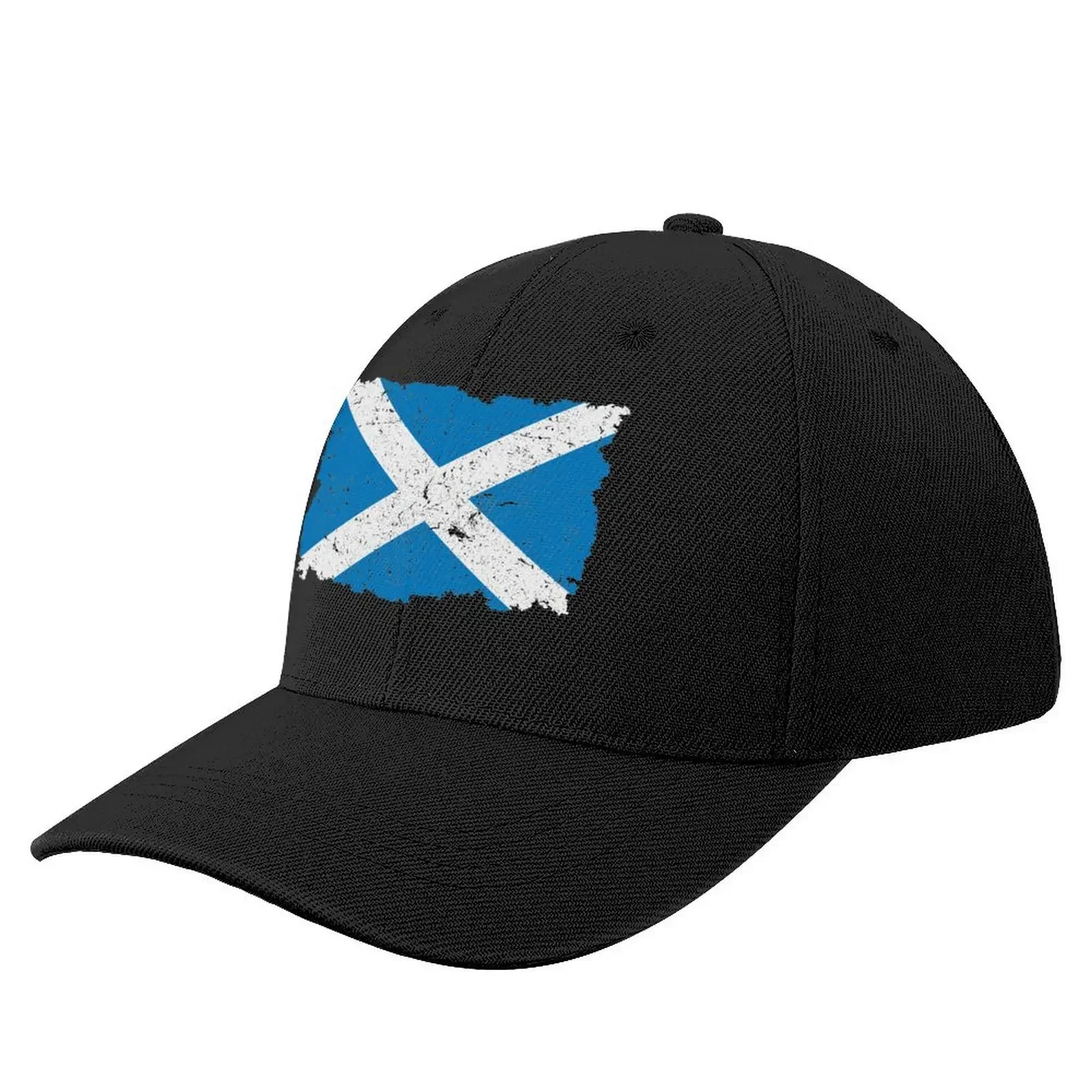 Vintage Scotland Flag - Retro Scottish Flag Baseball Cap Bobble Hat hard hat Sports Cap Mens Hats Women's