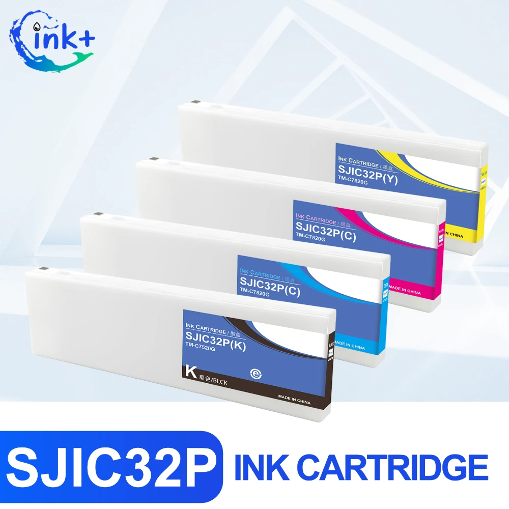 

Ink Cartridge SJIC32 Compatible for Epson TM-C7500G Printer with Full Pigment Lnk