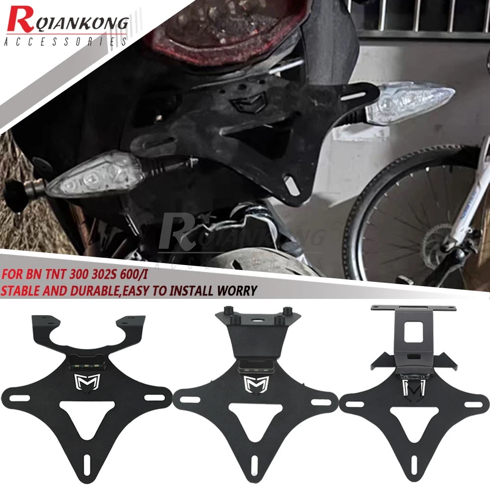 For Benelli BN600 BN600i TNT600 TNT600i 2012-2023 License Plate Bracket Holder BN300 TNT300 2015-2018 BN302S TNT302S 2019-2026