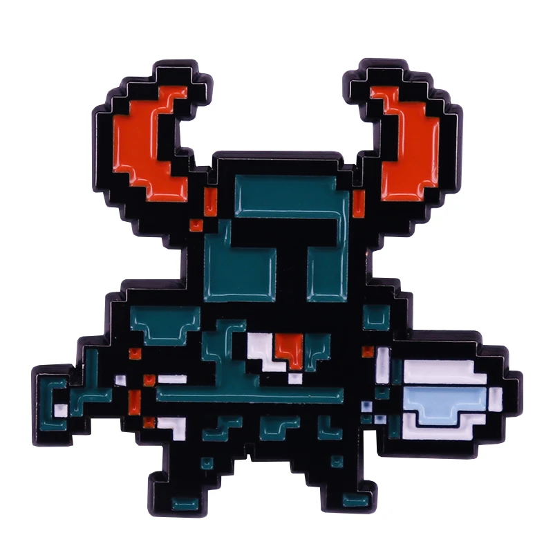 Shovel Knight Enamel Pin Classic 8-bit Pixel Retro Aesthetic Video Game Art Metal Brooch Badge  Jewellery Clothes Backpack Gift