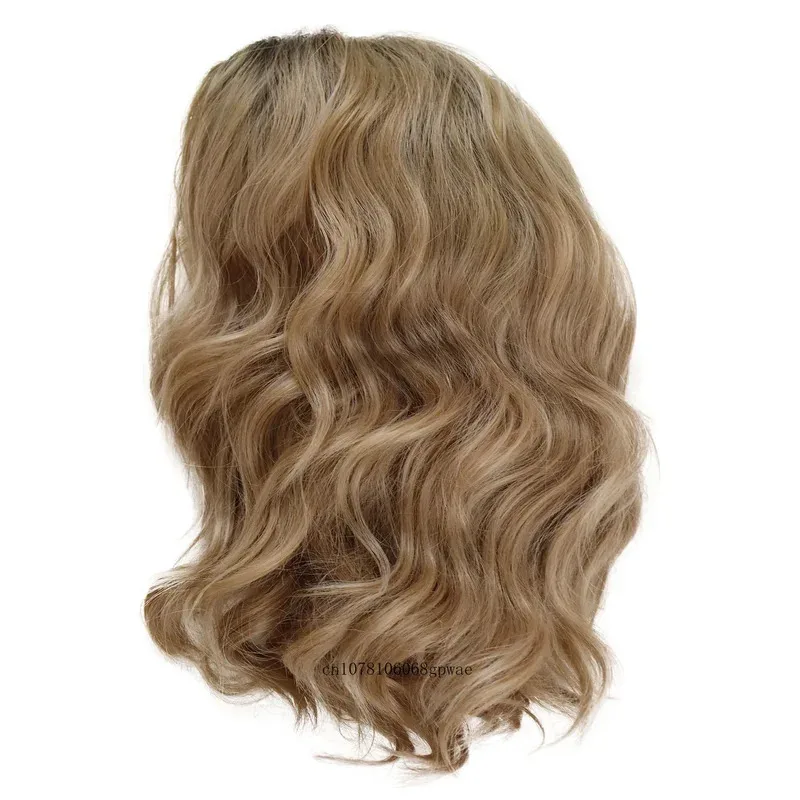 Synthetic Short Bob Wig for Women Blonde Wig with Bangs Loose Wave Hairstyle Cosplay Lolita Halloween Use Natural Soft Fake Hair