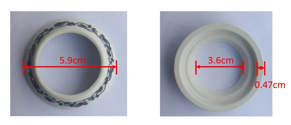 IMPEU Shower System Ceramic Replacment Handle Part, Ceramic Ring available for Basin Faucet and Bathroom Accessories Handle