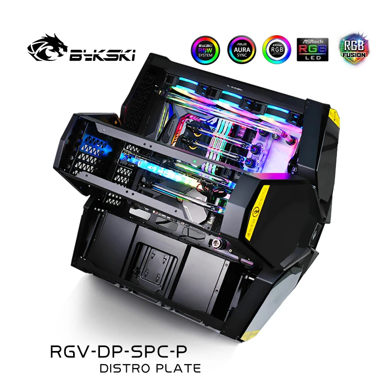 

Bykski RGV-DP-SPC-P, Waterway Boards Kit For DeepCool Quadstellar Case, RBW Waterway Board CPU/GPU Water Block Program Kit