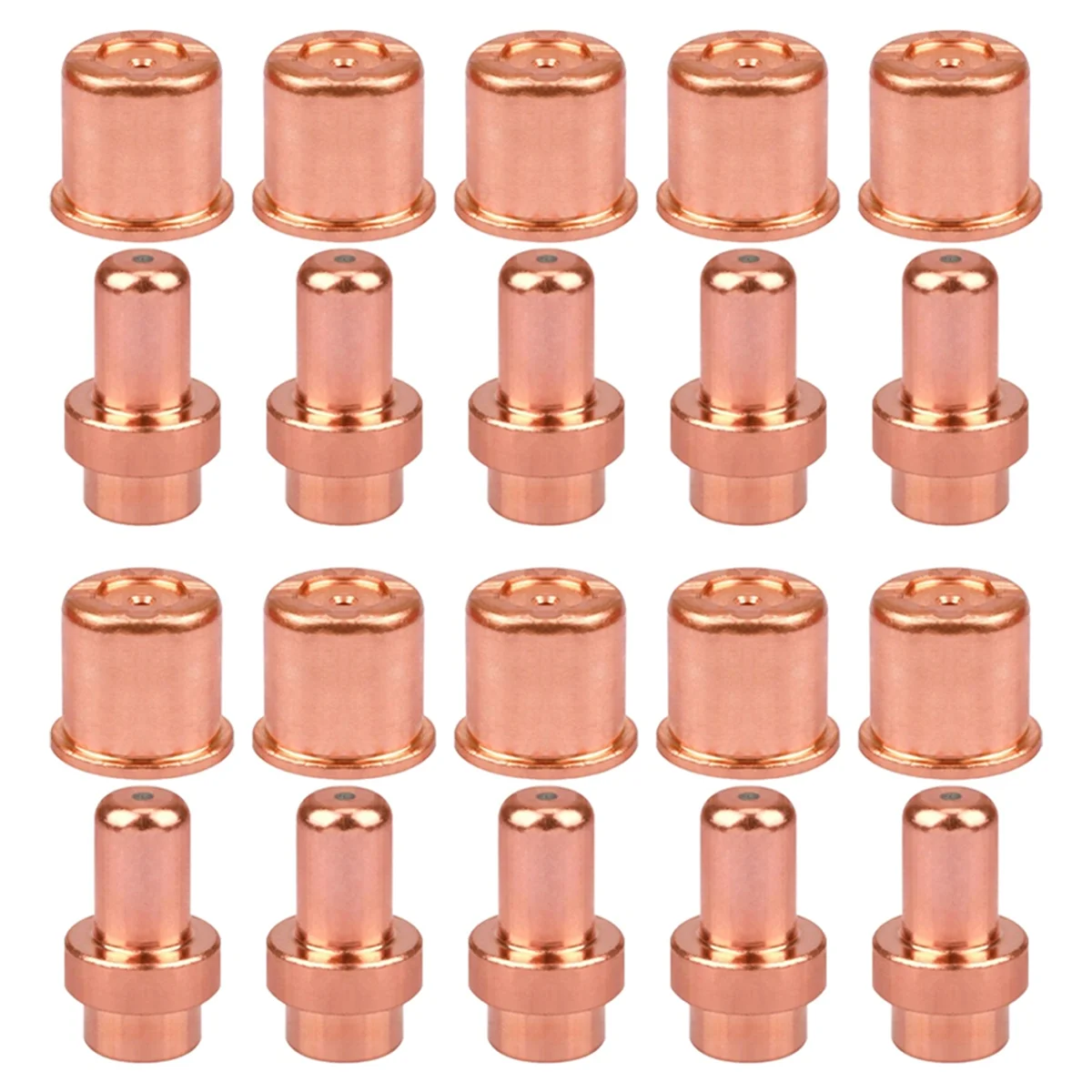 

TFBC 20pcs Plasma Cutter CB50 CP50 LT50 50 -50 Torch Electrode Tip Nozzle for -Cut 40amp Consumables