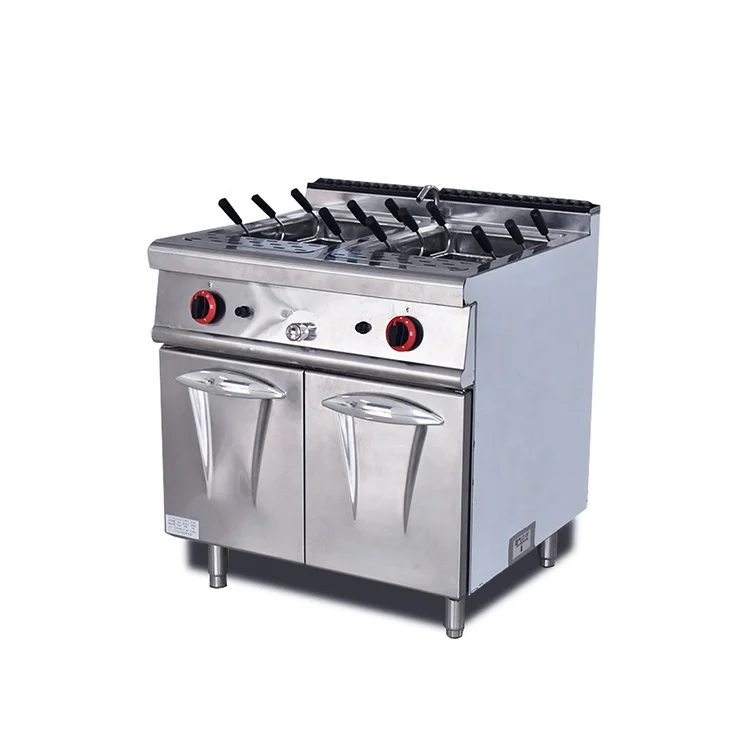 Commercial 9KW Vertical Pasta Noodle Cooking Stove Electric Noodle Cooking Machine With Cabinet