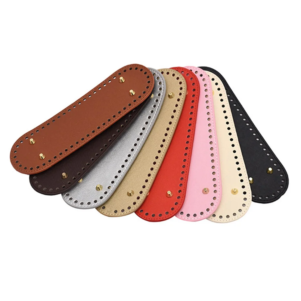 26x8cm Leather Bag Bottoms DIY Handmade Oval Long Bottom Bag Accessories for Knitting Bags handbag Crossbody Bags Bottom