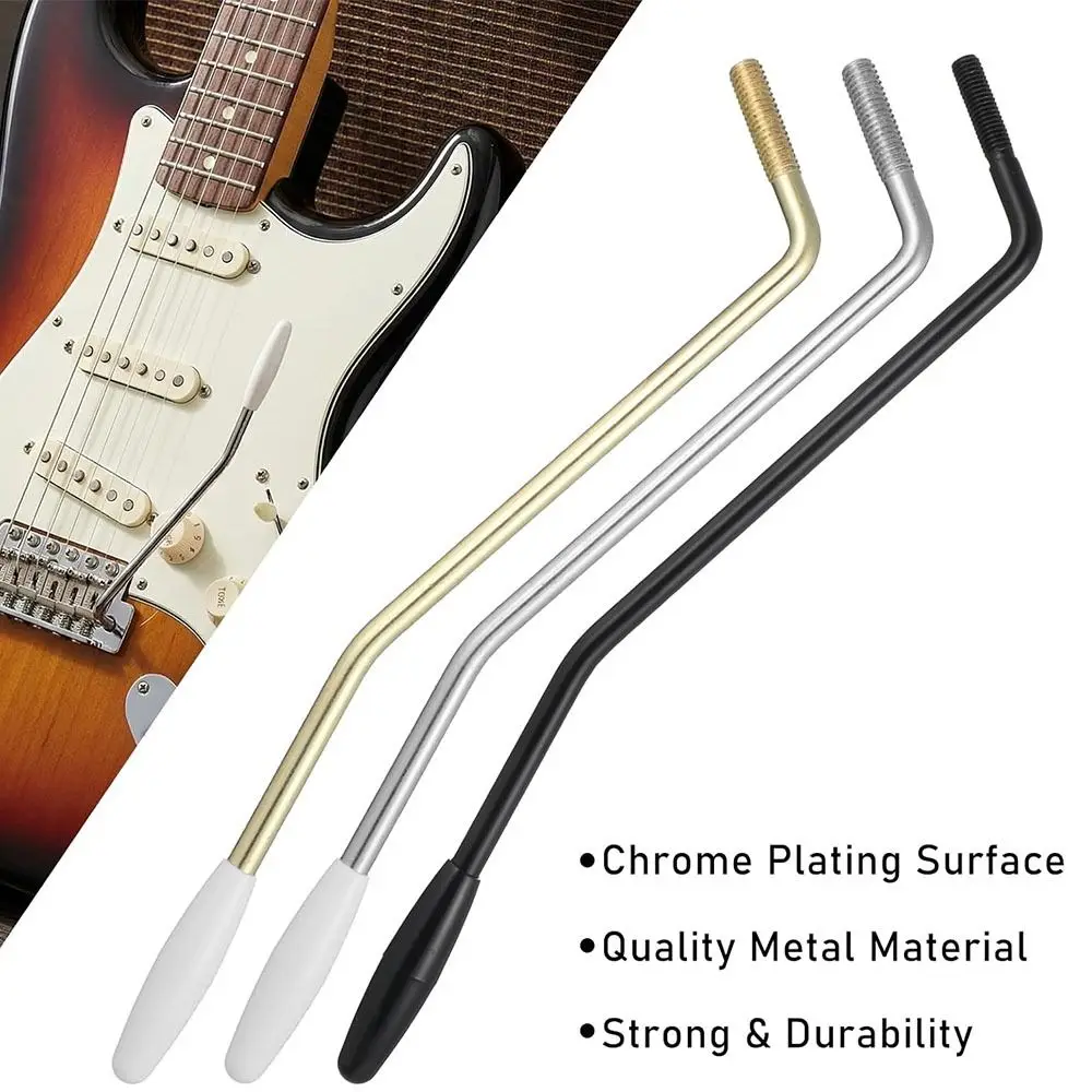 6Pcs/Set M5/6 Thread Electric Guitar Tremolo Arm 3 Colors Threaded Metal Guitar Vibrato Arm Replacement Parts Single Shake