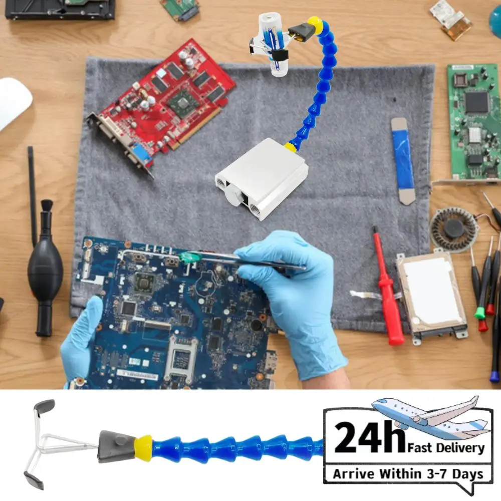 

Держатель для паяльника с резьбой 1/4 дюйма, гибкие кронштейны с вращением на 360 градусов, регулируемый инструмент для пайки, предназначенный для фиксации цилиндрических предметов.