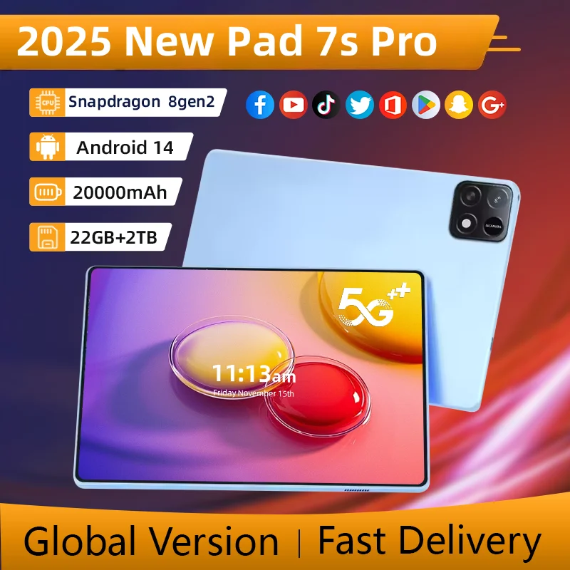 yZ[z2025NV^IWiMI Pad 7s Pro^ubg 11C` Snapdragon8gen2 HD 4K Android 14 20000mAh 22GB+2TB 5G fASIM WiFi GPS ^ubgPC