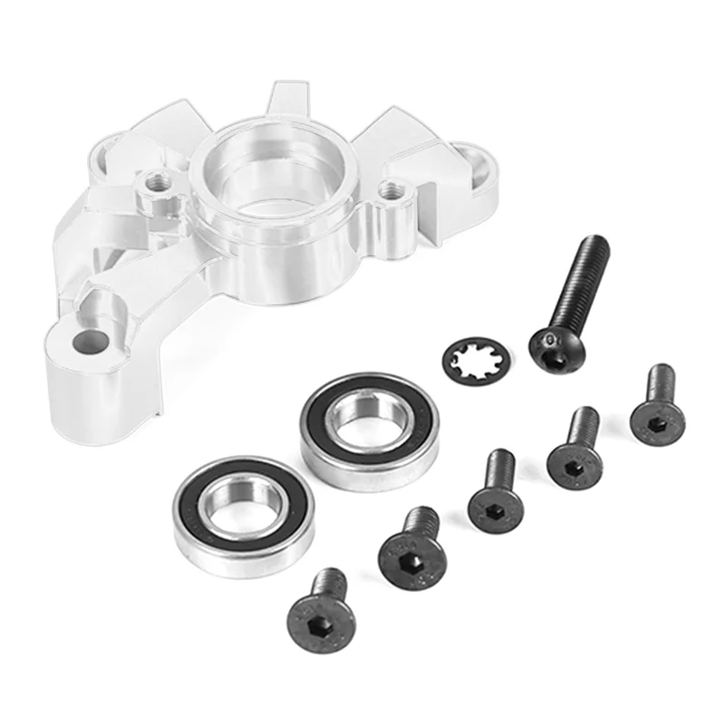 Cnc Metalen Koppeling Statief Metalen Koppeling Bell Mount Voor Rc Auto 1/5 Hpi Rofun Baha Km Rovan Baja 5b 5T 5sc Speelgoed Onderdelen, Zilver