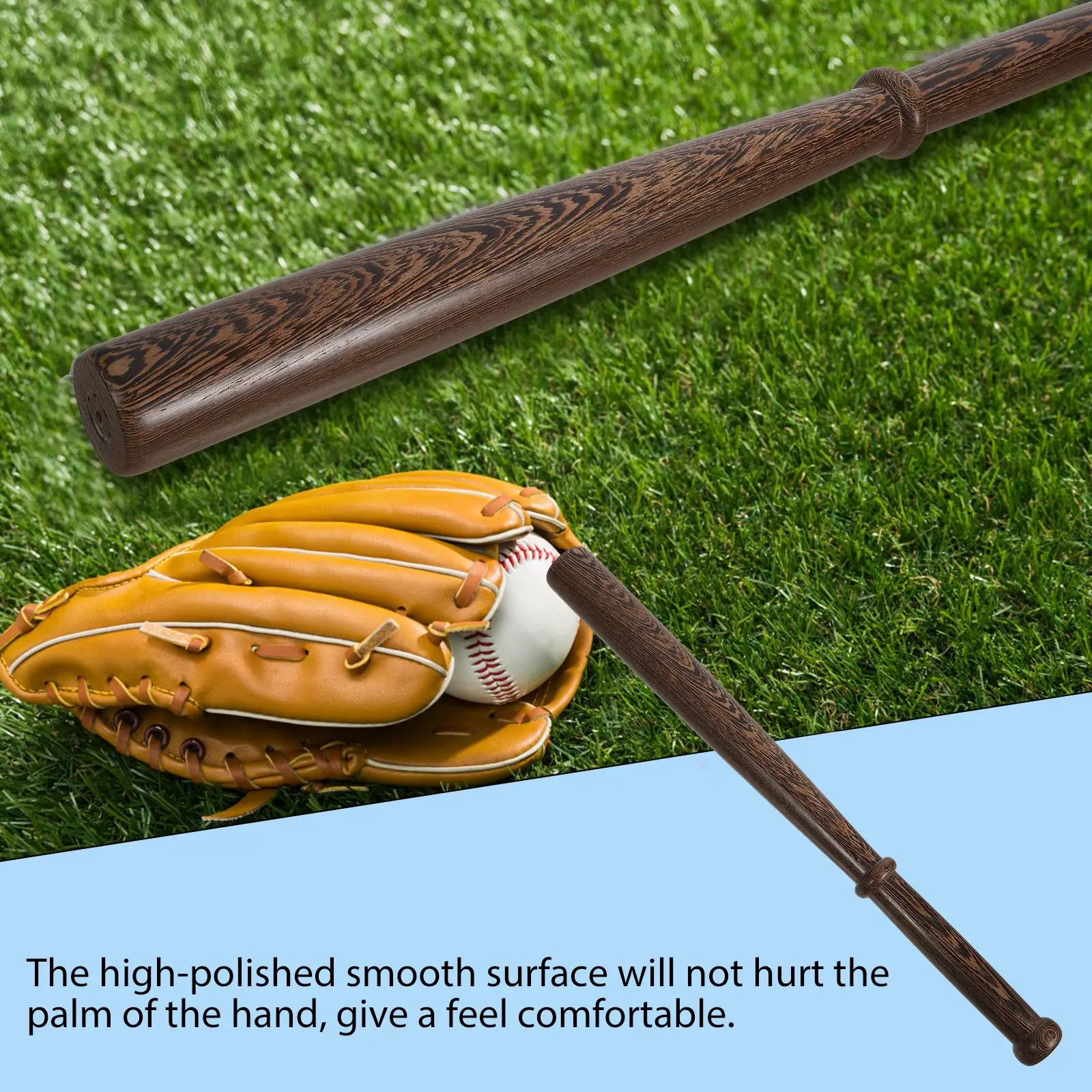 Wooden Baseball Bat Baseball Training Bat Wood Baseball Stick Vintage Baseball Exercising Bat Adult Multipurpose Training Stick