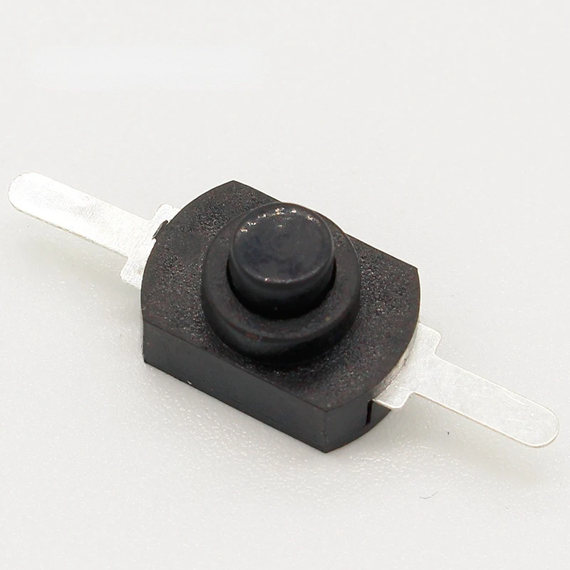 10pcs DC 30V 1A Black On Off Mini Push Button Switch for Electric Torch