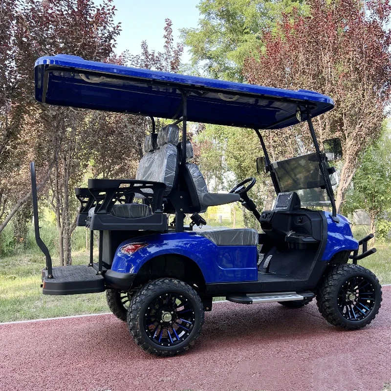 

Factory Outlet 4 6 Person Seat Lithium Battery Folding Electric Golf Carts with CE Custom Electric Buggy Golf Carts