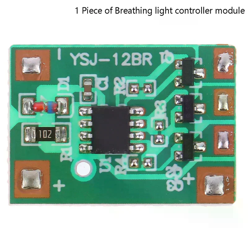 3V6V12V Slow Breathing Light Module 3-way 300mAh Light with Slow Flashing Light Gradually on And Off Chip
