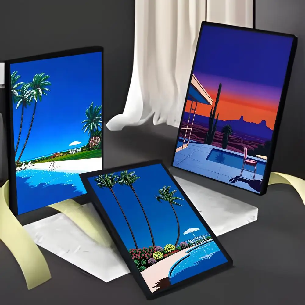 Hiroshi Nagai Vaporwave Japan Beach Art Poster American Film Mural Home Childrens Room Wall Decor Print