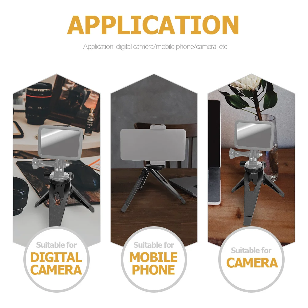 

3Pcs Foldable Camera Tripod Adjustable Stable Mini Tripod for Phone Desktop Action Camera Holder Portable Stand