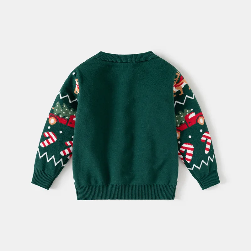 Foreign trade children's clothing sweaters, choose sizes and pick up goods, children's Christmas line clothes, baby thick warm c