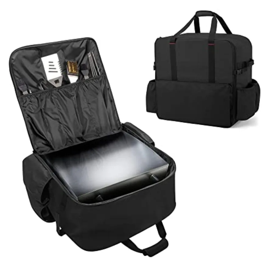 

Сумка для переноски 17-дюймовой настольной гриль-плиты, чехол для уличного гриля, совместимый с Blackstone 17-дюймовой настольной гриль-плитой с крышкой, портативный, с ручкой