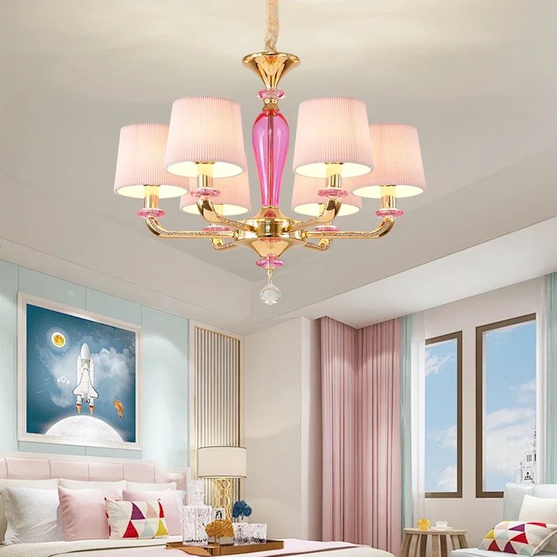 COLIN Contemporary Pink Pendent Lamp Luxury Living Room Restaurant Bedroom Girl's Room Villa Clothing Store Chandelier