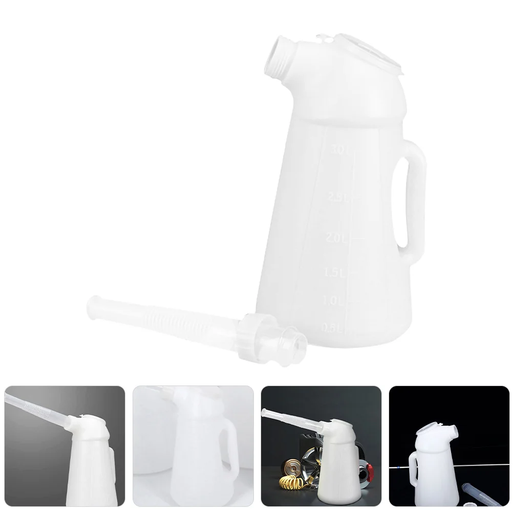 

5L Jug With Spout Manual Automotive Dispenser Engine Bottle Vehicle Oiler Reusable Plastic Container Fuel Container Car Engine