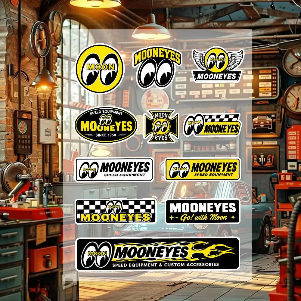 M-O-O-N-EY-ES Motorcycle Stickers For Logo Waterproof Reflective Body Helmet Decals Scratch Cover-ups Personalized Modification