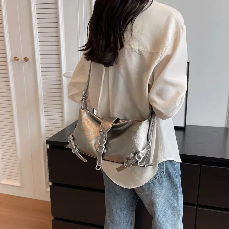 High Quality Women\'s Bags Autumn New Fashion Simplicity High-capacity Advanced Sense Shoulder Bag Solid Versatile Handbag 2023