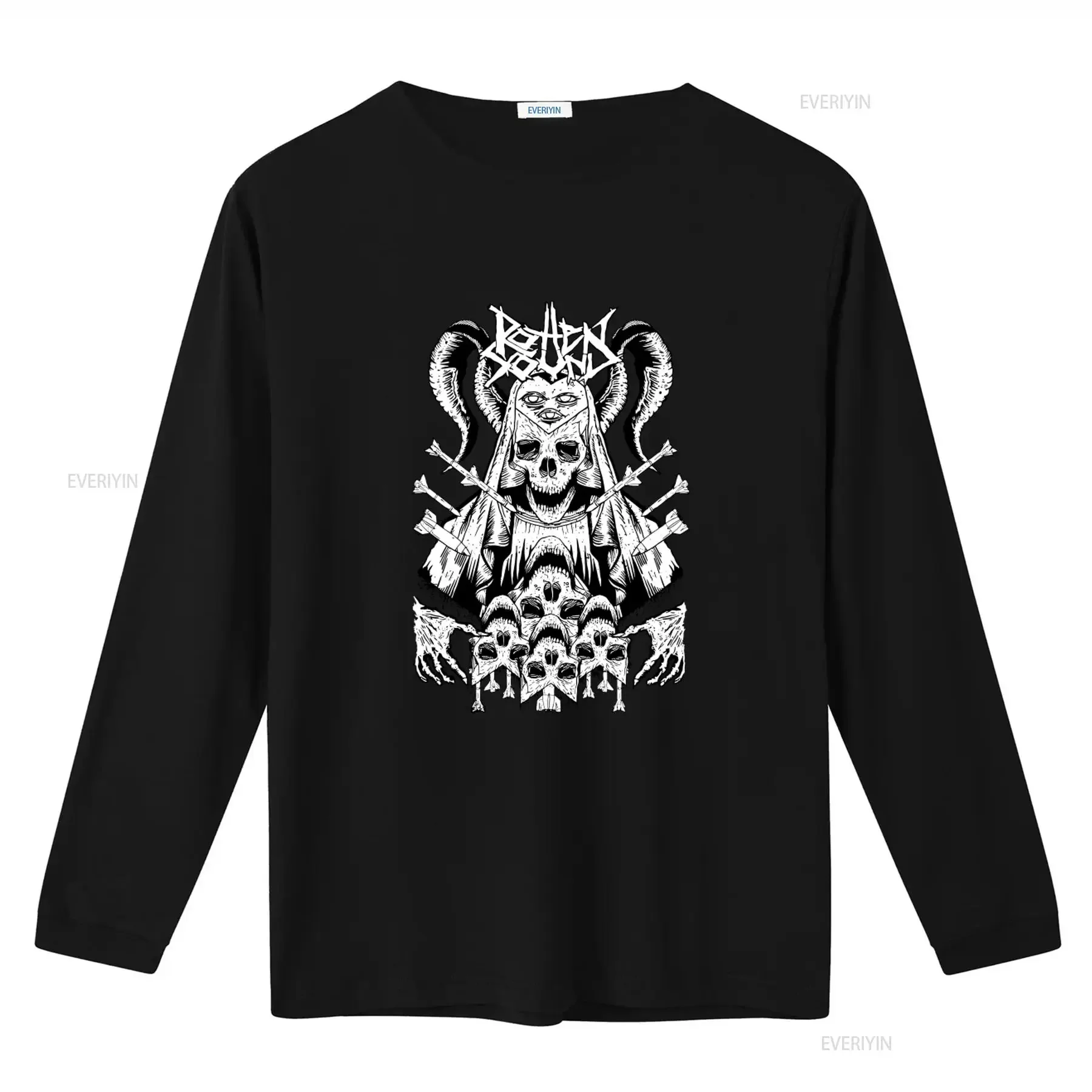 Rotten Sound Heavy Grindcore Band Men s Vintage Print Medium T Shirt vintage Washed Breathable Slightly designer clothes