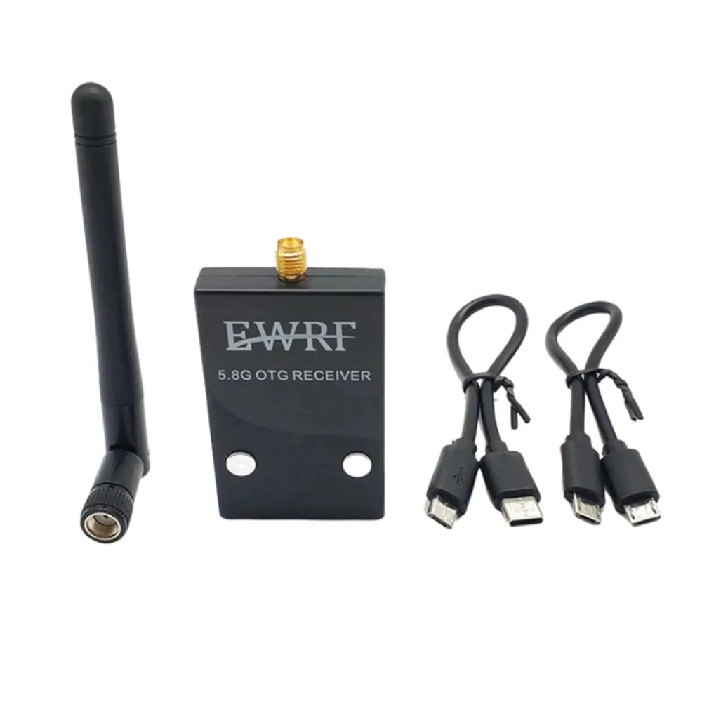 

EWRF 5.8GHz 56CH UVC OTG Audio FPV Receiver 720*480 For Android Mobile Phone Tablet Transmitter FPV Drone Receiver