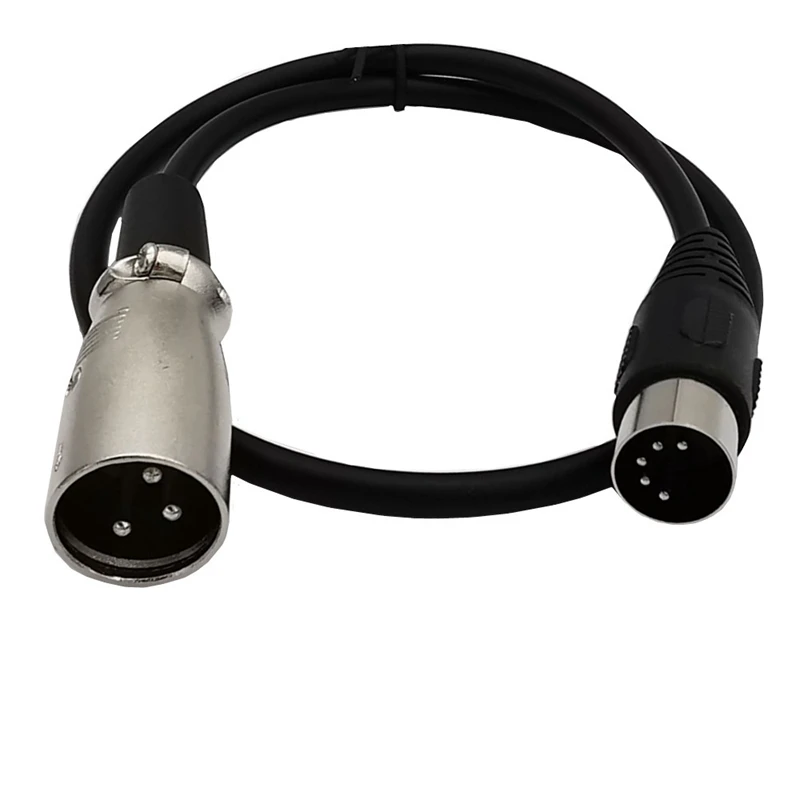 MIDI to XLR Adapter Cable,DIN 5 Pin to XLR 3 Pin Audio Cable for Match Music Instruments or Cables With MIDI or XLR Connector