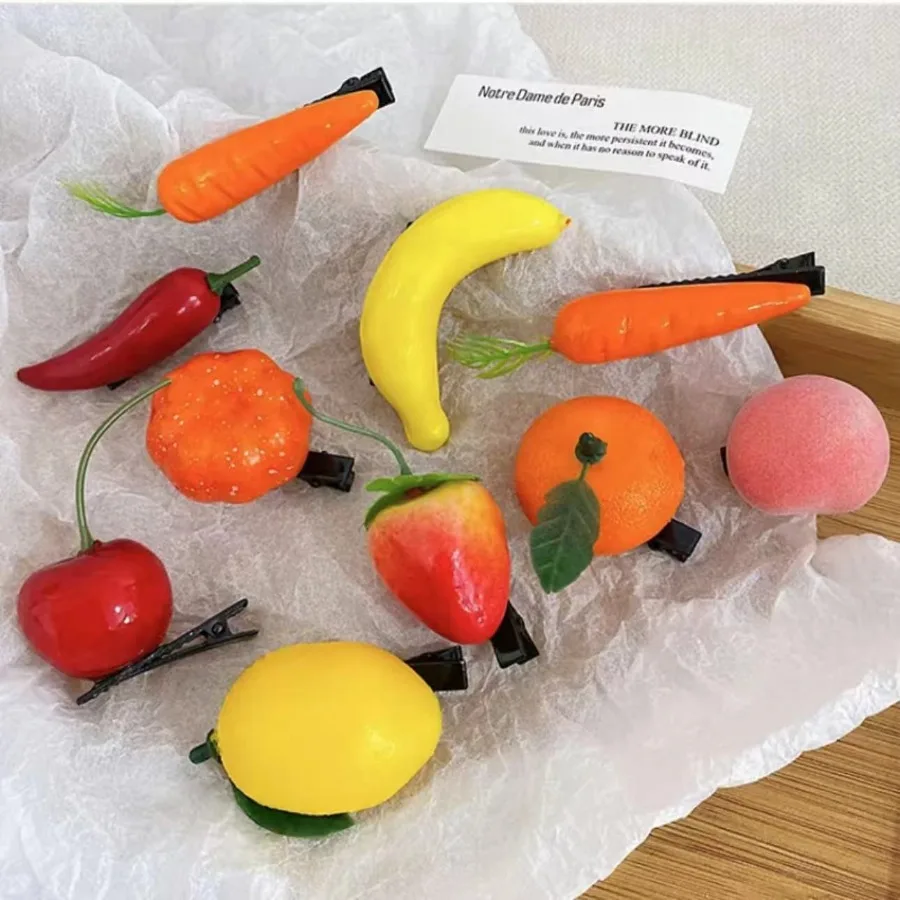One-yuan model Internet celebrity food and play hair clips children's headwear hot cute wholesale hair accessories stall night
