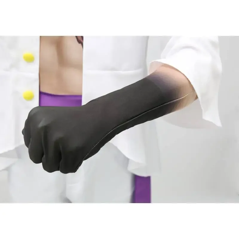 Dazcos 2 pairs anime Luffy glove cosplay unisex fashion Luffy cosplay gloves 3th gear black domineering arm sleeves warm gloves