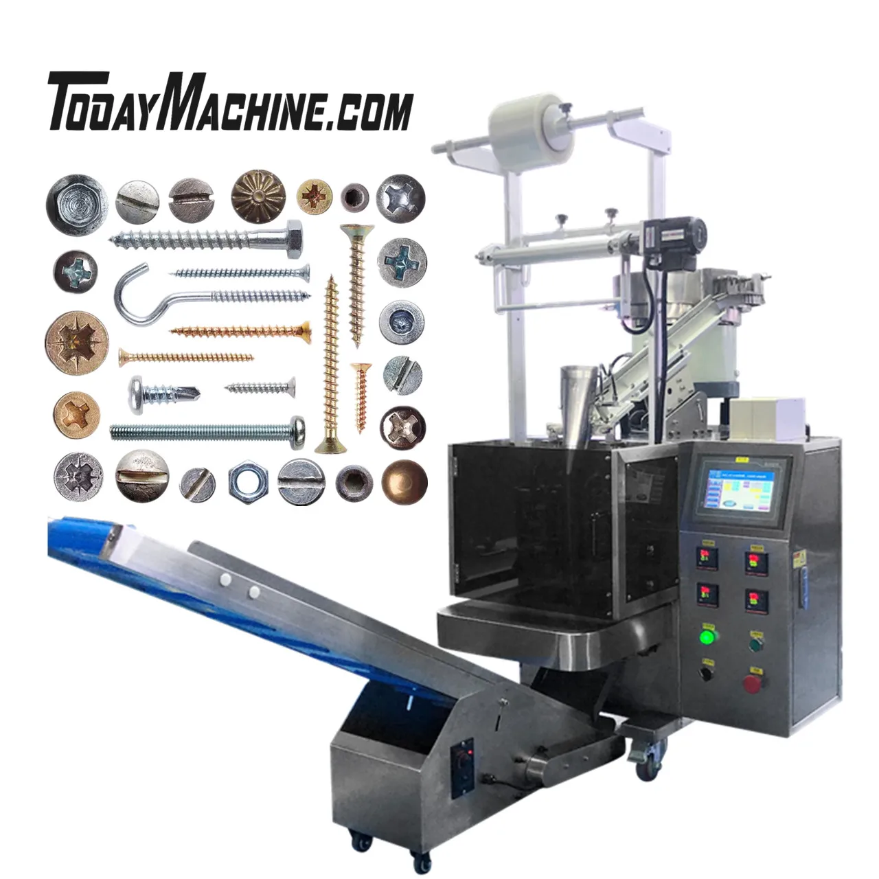 Automatic Spiral Hardware Fastener Screw Packaging Machine