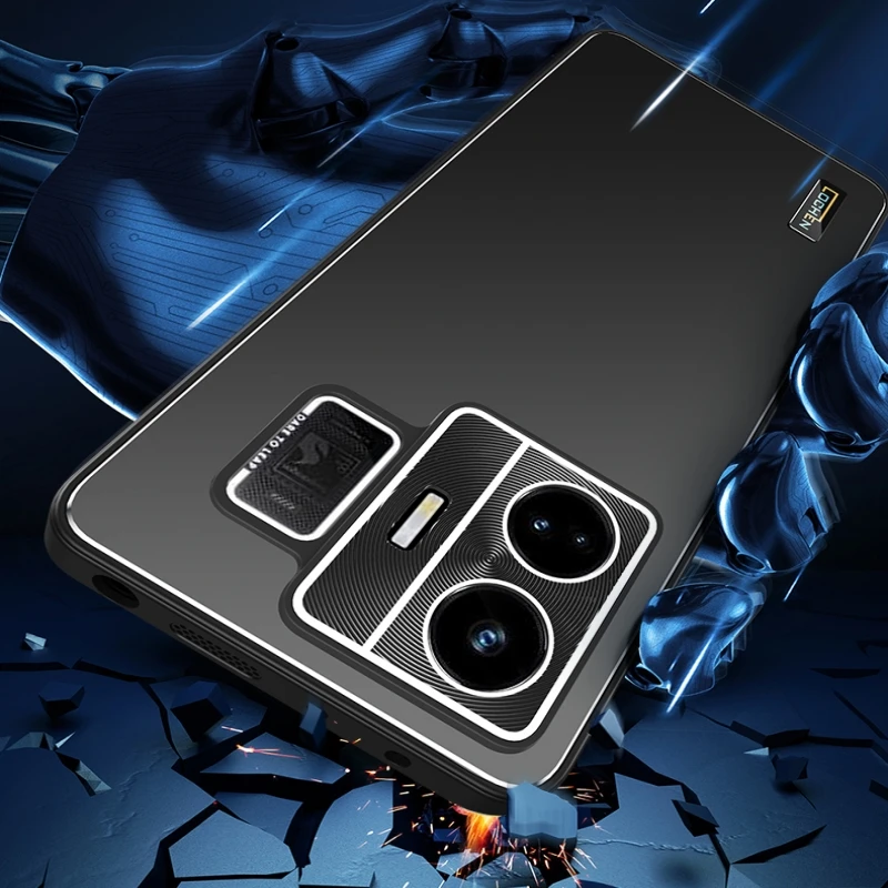 Case For Realme GT Neo 5 GT3 5G Luxury Phone Back Cover For For Realme GT Neo5 Metal Camera Protection Shell Shockproof Bumper