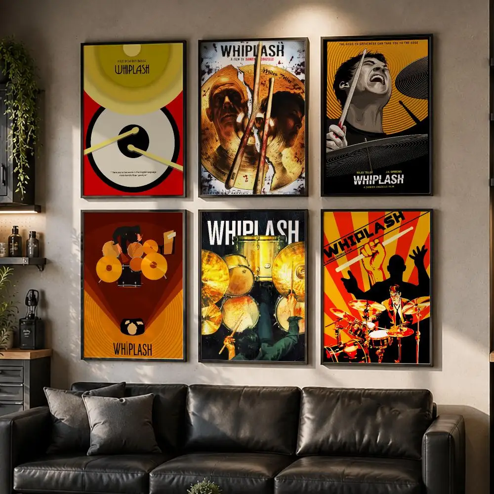 Classic Movie W-WhiplashS Poster HD Home Wall Stickers House Hallway Living Room Bedroom Bar Office Decor Art Prints