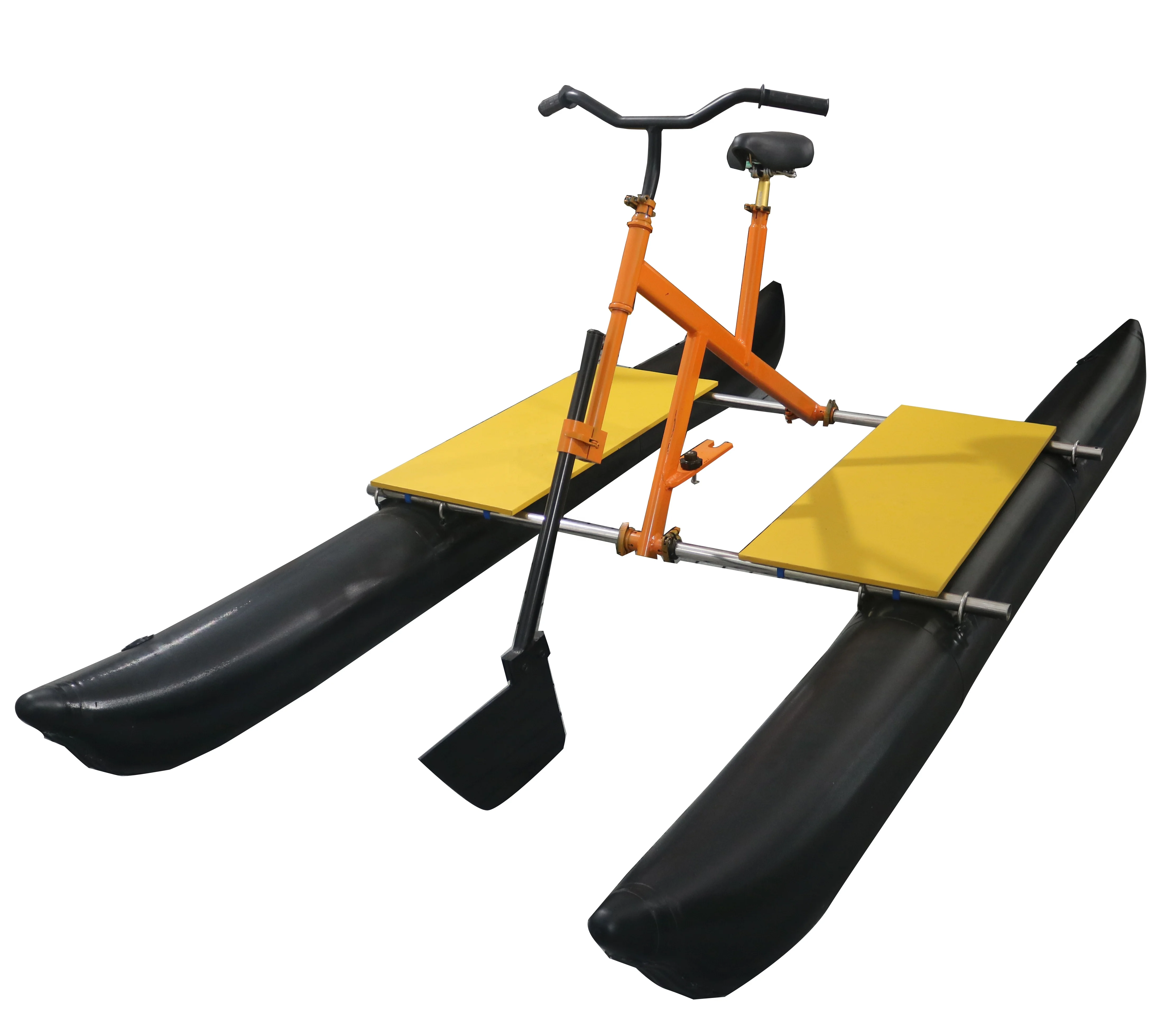 high quality PVC inflatable floating water pedal bike bicycle with pedals sea ocean bike for water sports