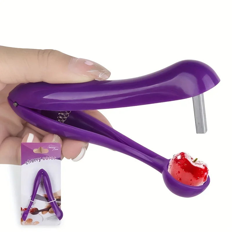 

1Pc Portable Cherry Fruit Kitchen Pitter Remover Olive Corer Remove Pit Tool Fruit Vegetable Tools Cherry Pitter Kitchen Gadget