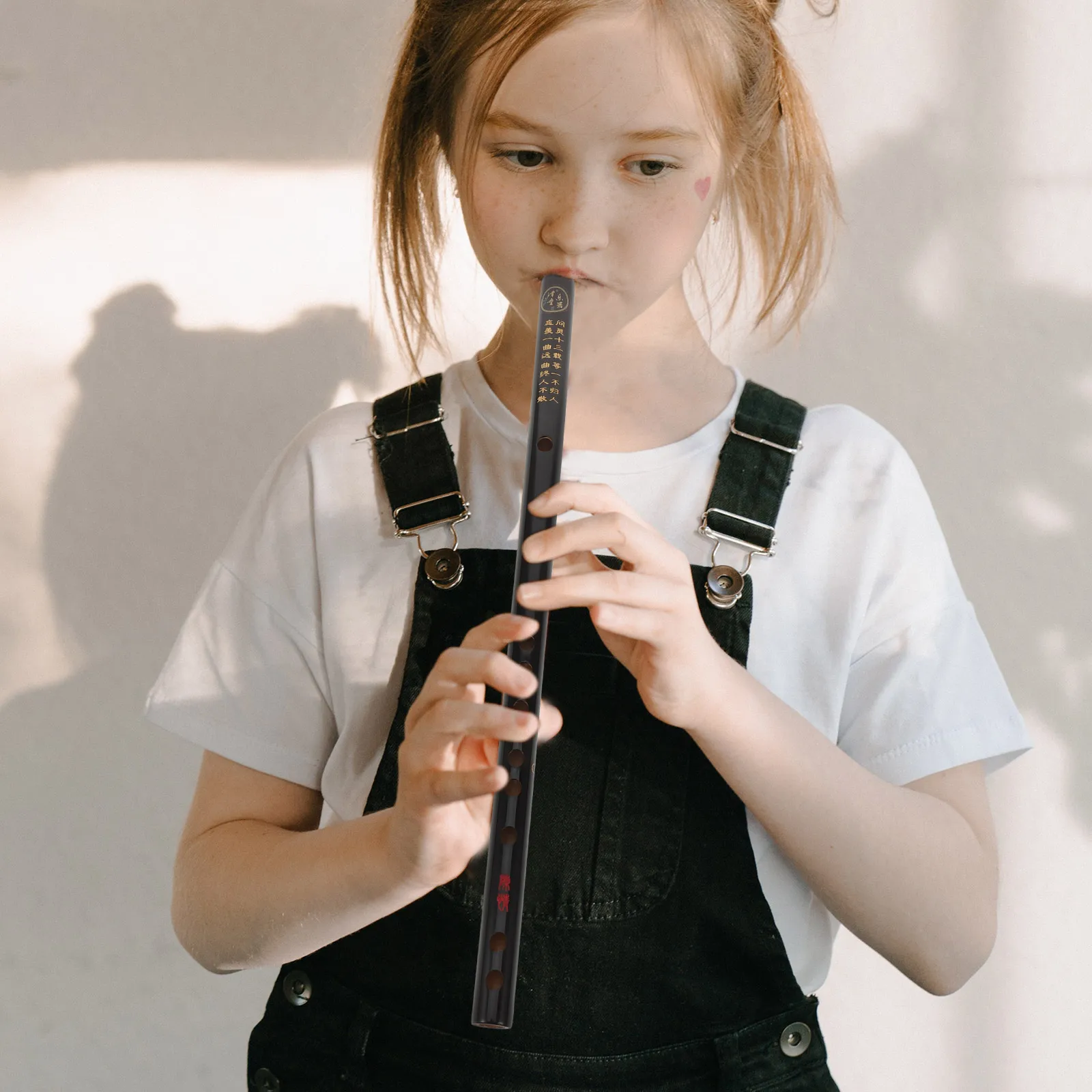 

Beginner Bamboo Flute D Tone Black Color Kids Adult Musical Instrument Traditional Chinese Flute Portable Smooth Surface