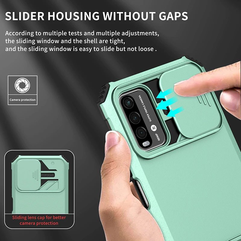 Funda protectora deslizante para cámara, carcasa a prueba de golpes para Xiaomi Redmi Note 12, 11S, 11, 10S, 9 Pro Max, 11T, Poco M4, X3, X5 Pro