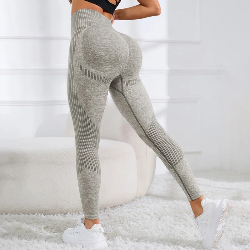 Leggings da allenamento per il sollevamento del culo per le donne Scrunch Butt Gym Seamless Booty Tight